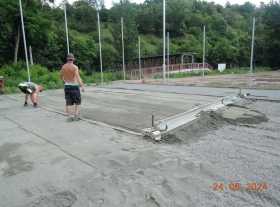  - Konstrukční vrstva štěrkodrť 4-8 mm a prosívka 0-4 mm