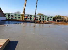  - Betonáž ŽB stropu nad 2.NP