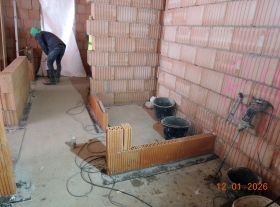  - Zdění keramických příček 2.NP