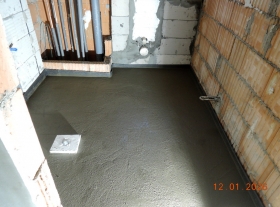  - Betonáž podlah koupelen