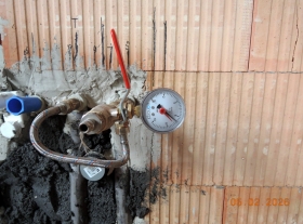  - Tlaková zkouška rozvodu vody