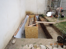  - Bednění základu schodiště