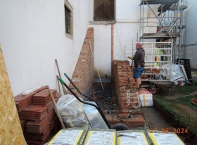  - Vyzdívání vřetenových zdí