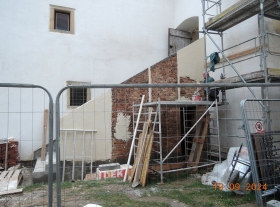  - Omítka vnějšího monolitického schodiště