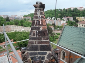  - Míra degradace středové fiály